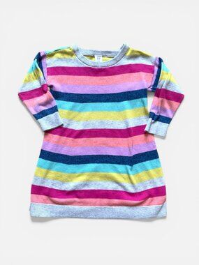 baby GAP Multicolor Striped Knit Sweater Dress Sz 3T